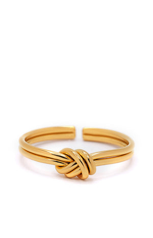 Bague ajustable Yasmine - Acier inoxydable - Doré