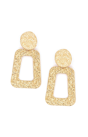Boucles d'oreilles Séréna - Acier inoxydable - Doré