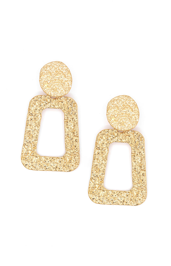 Boucles d'oreilles Séréna - Acier inoxydable - Doré