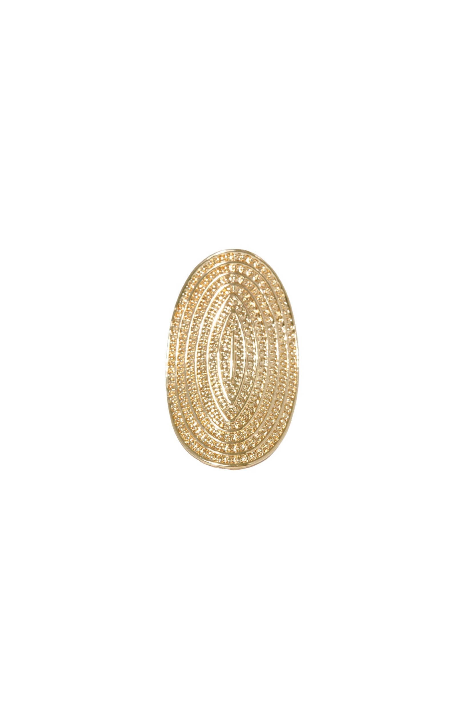 Bague Ajustable Alina - Acier inoxydable - Doré