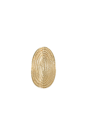 Bague Ajustable Alina - Acier inoxydable - Doré