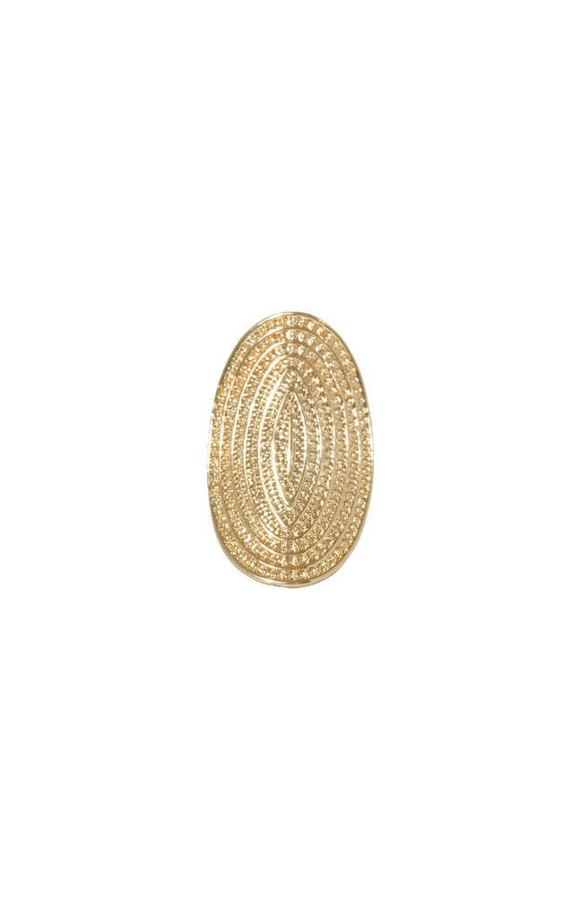 Bague Ajustable Alina - Acier inoxydable - Doré