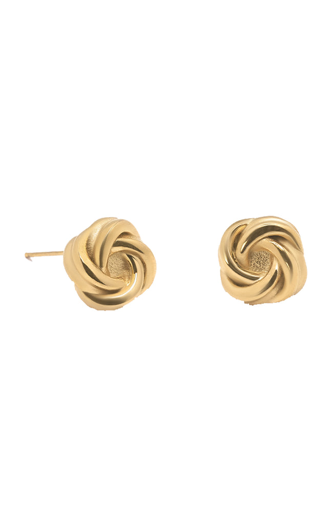 Boucles d'Oreilles Madeleine - Acier inoxydable - Doré