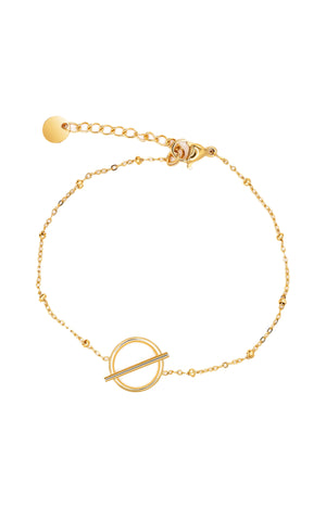 Bracelet Ninon - Acier inoxydable - Doré