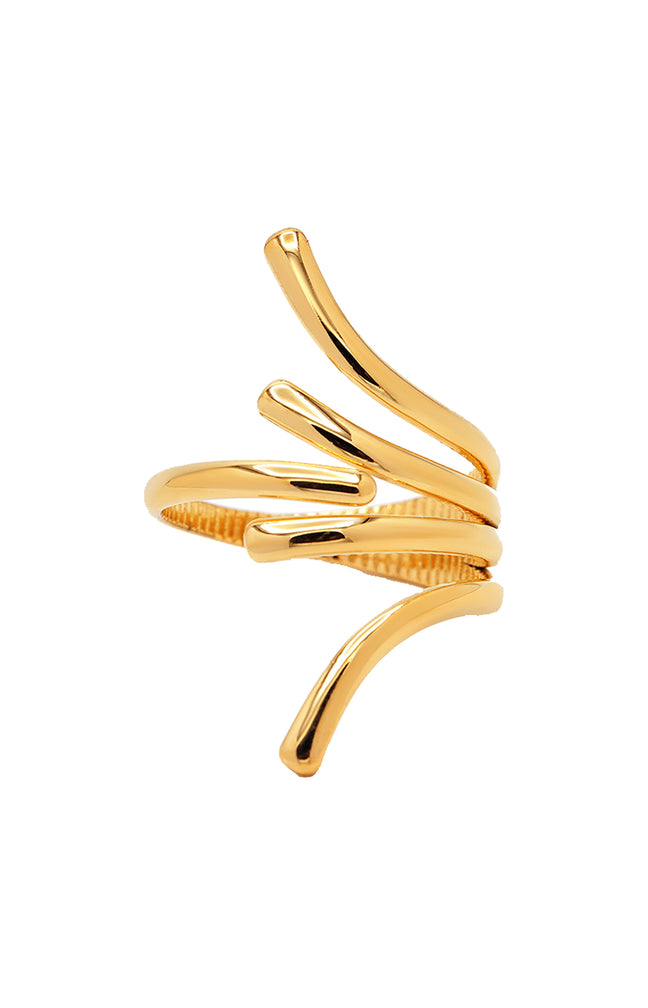 Bague Morgane - Acier inoxydable - Doré