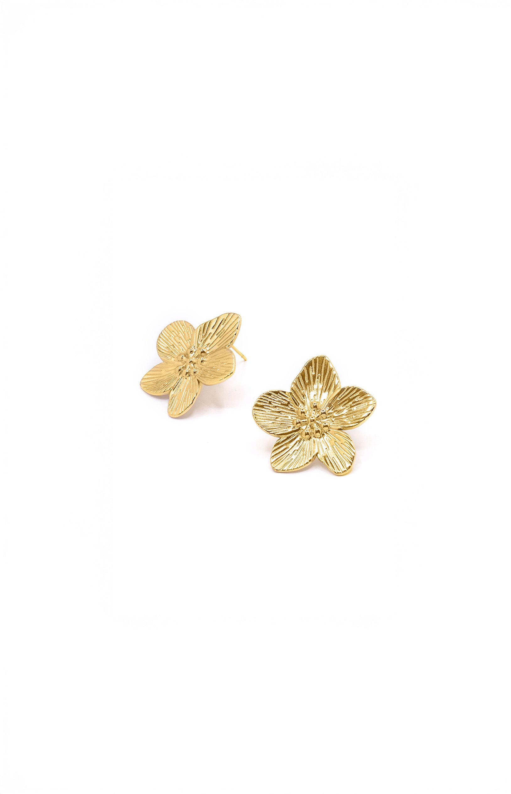Boucles d'Oreilles Leopoldine - Acier inoxydable - Doré