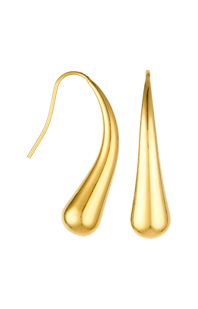 Boucles d'Oreilles Nelly - Acier inoxydable - Doré