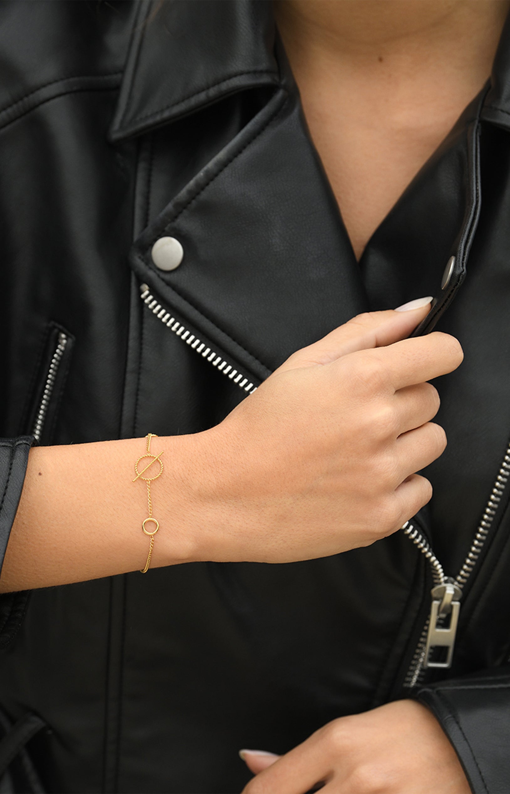 Bracelet Salomé - Acier inoxydable - Doré