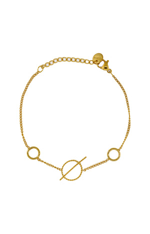 Bracelet Salomé - Acier inoxydable - Doré
