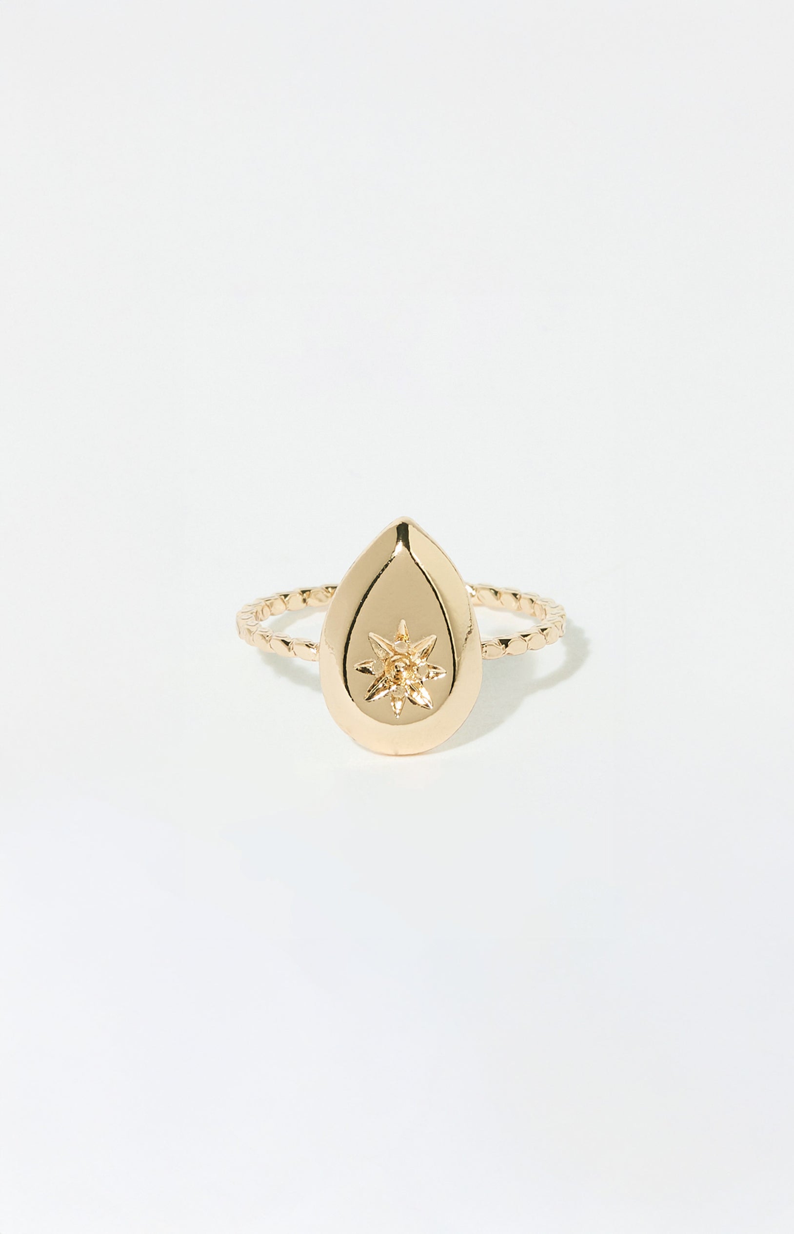 Bague Ajustable Amalia - Acier inoxydable - Doré