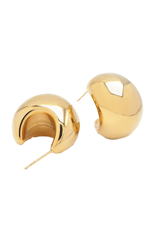 Boucles d'Oreilles Esmée - Acier inoxydable - Doré