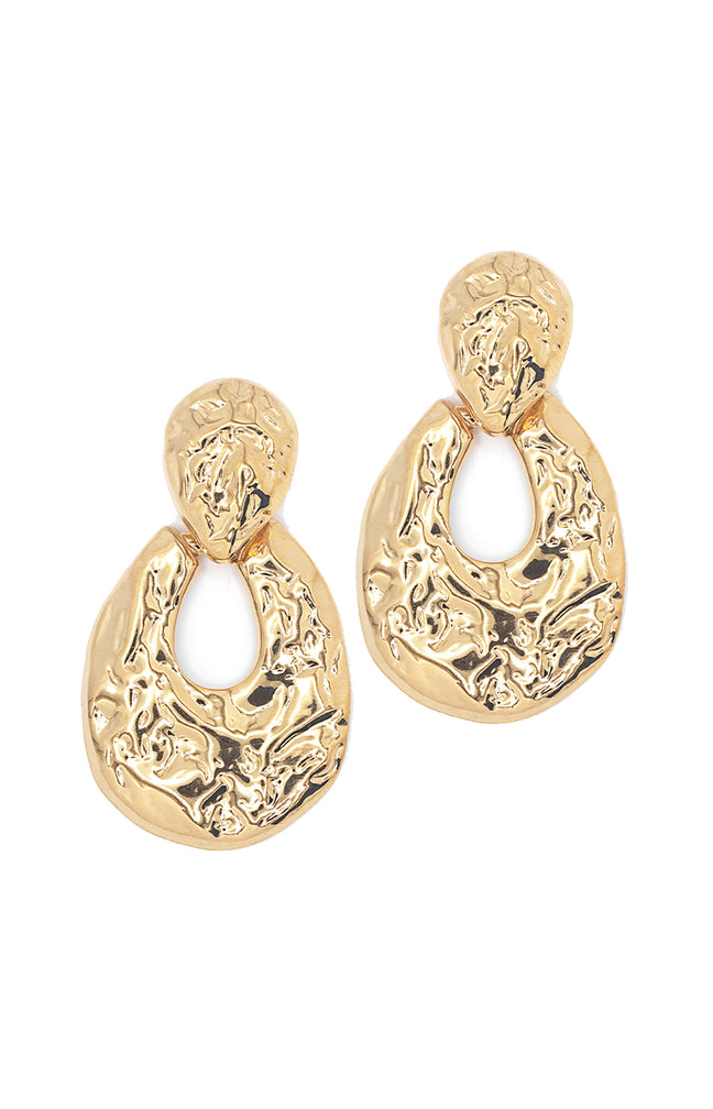 Boucles d'Oreilles Léonie - Acier inoxydable - Doré