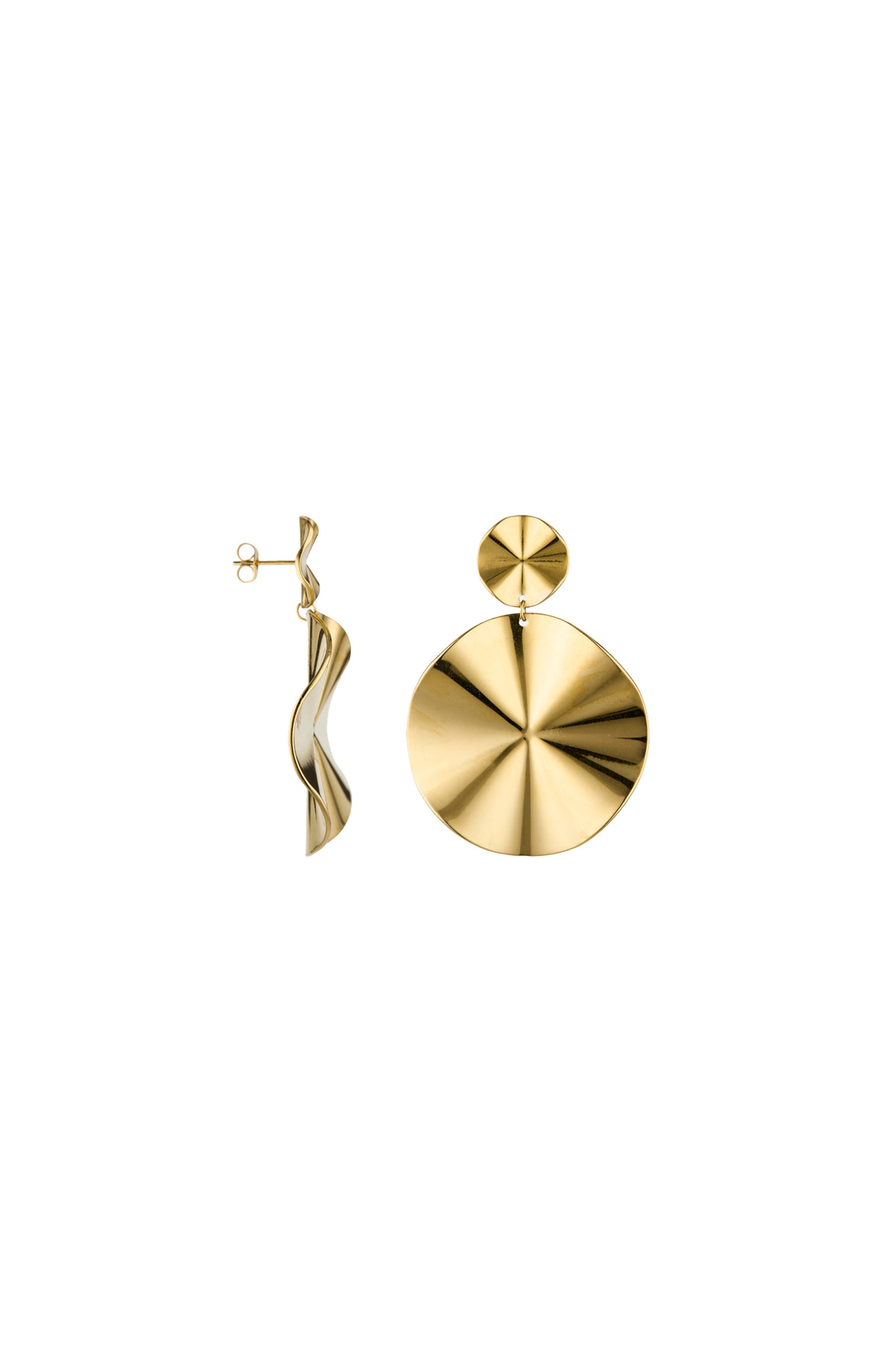 Boucles d'Oreilles Paloma - Acier inoxydable - Doré