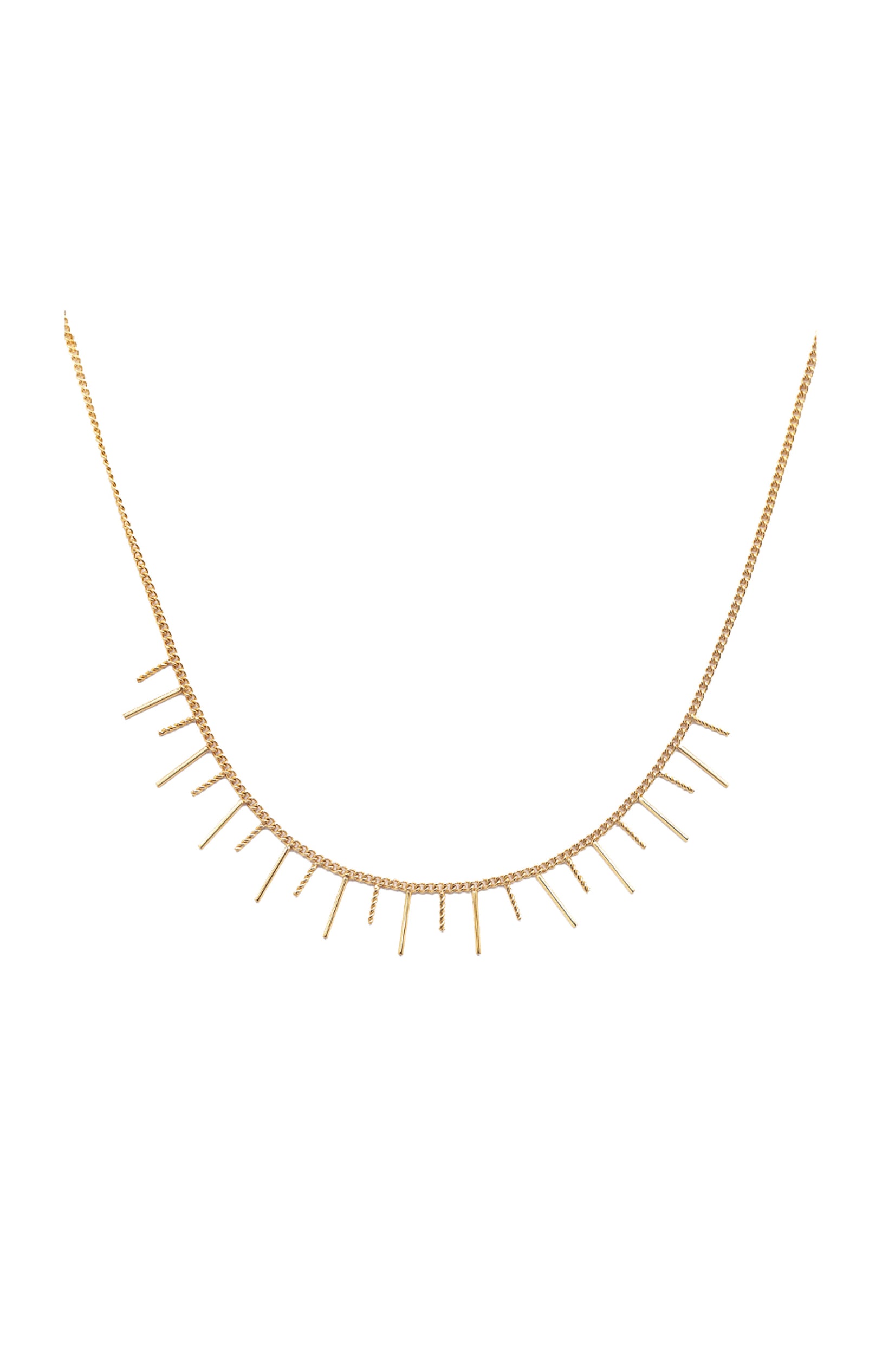 Collier Jade - Acier inoxydable - Doré