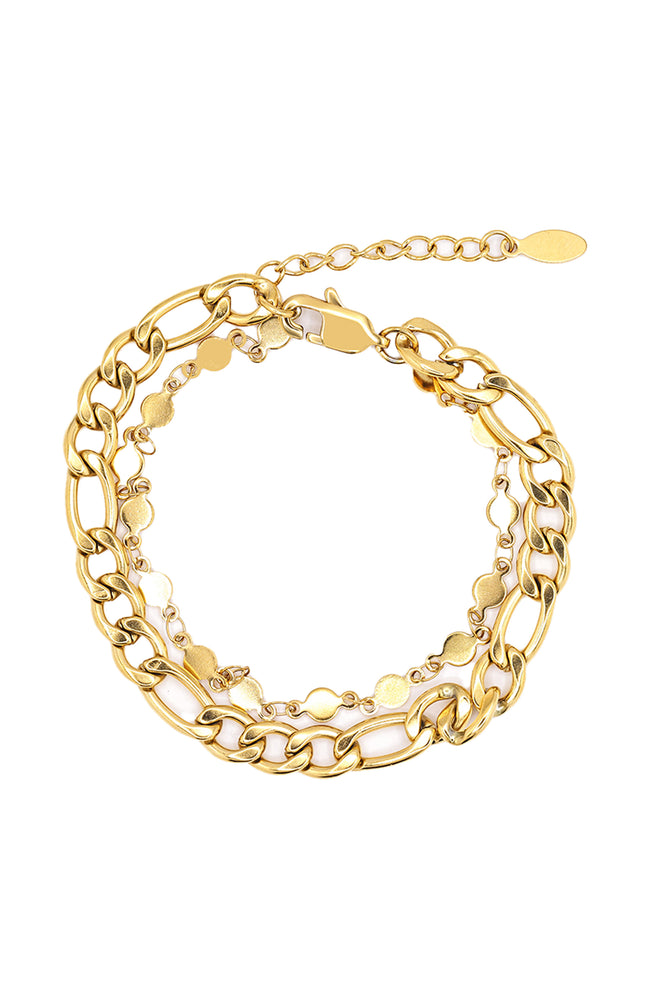 Bracelet Houria - Acier inoxydable - Doré