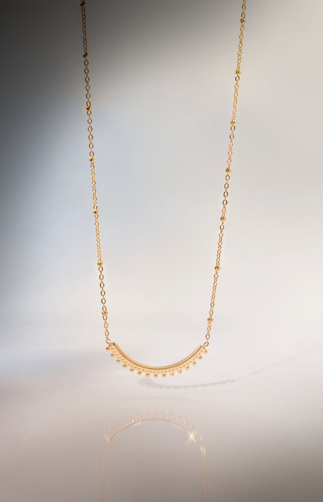 Collier Irène - Acier inoxydable - Doré