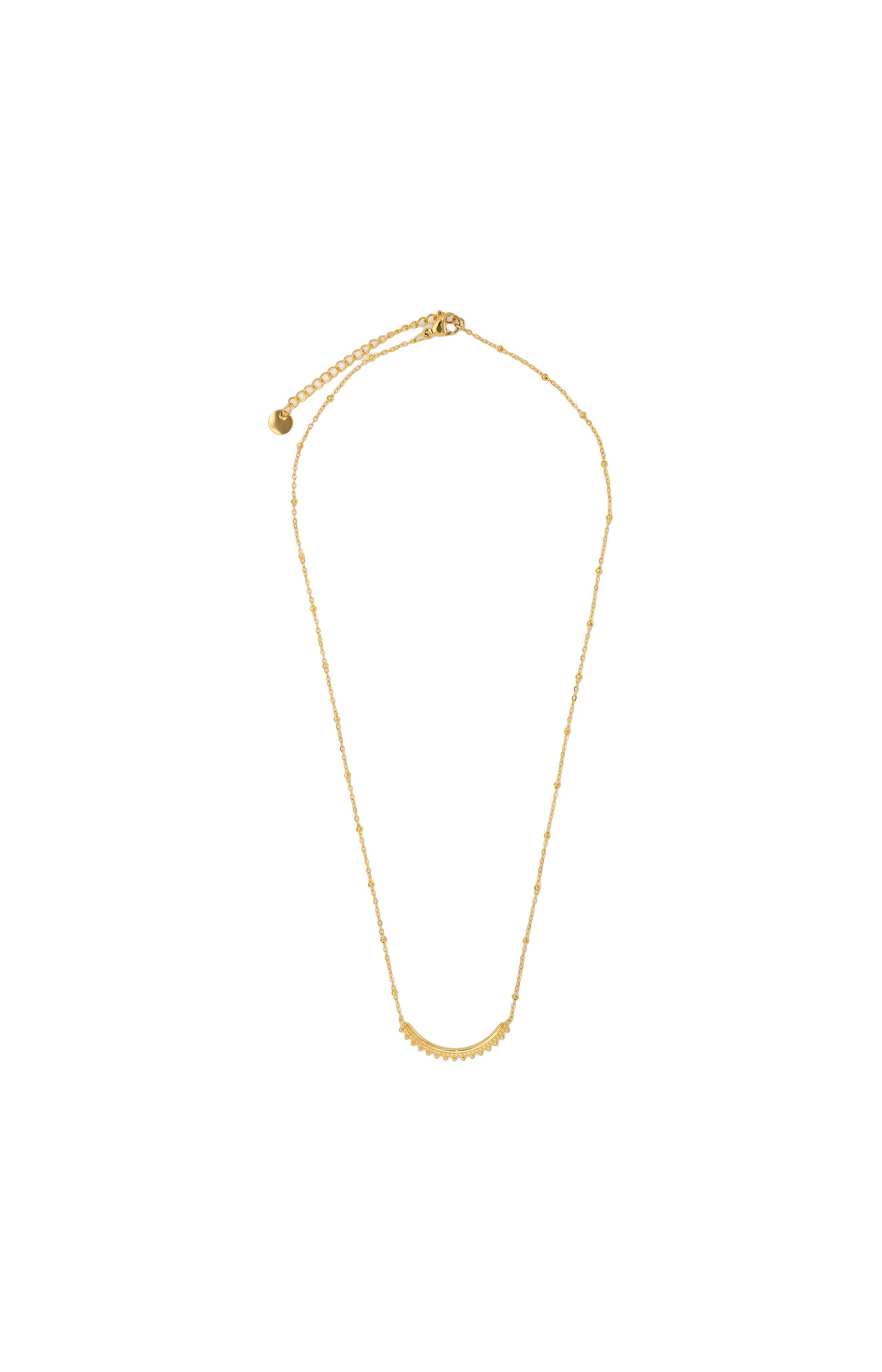 Collier Irène - Acier inoxydable - Doré