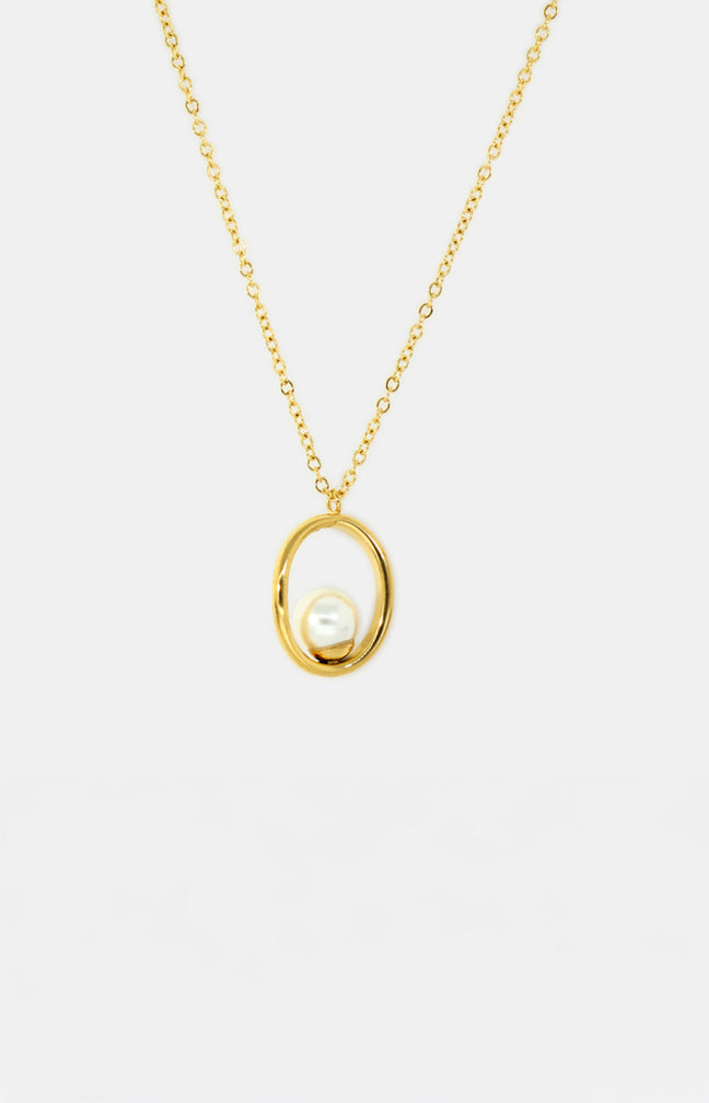 Collier Jennifer - Acier inoxydable - Doré