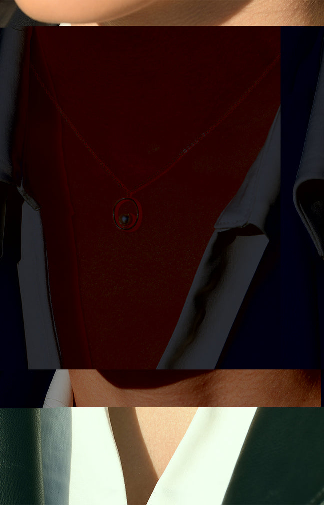 Collier Jennifer - Acier inoxydable - Doré