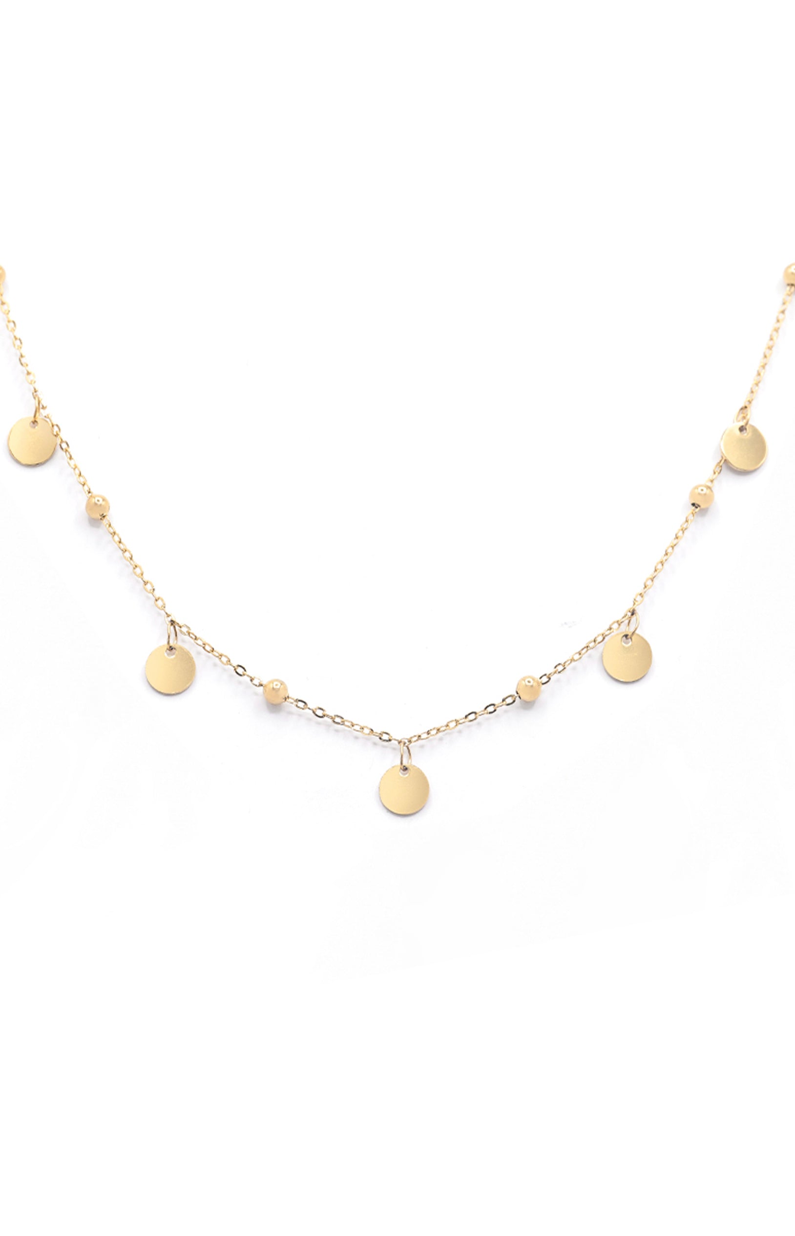 Collier Janine - Acier inoxydable - Doré