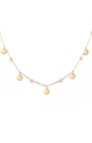 Collier Janine - Acier inoxydable - Doré