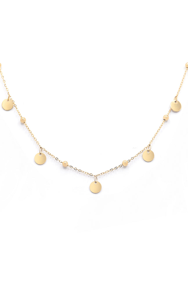 Collier Janine - Acier inoxydable - Doré