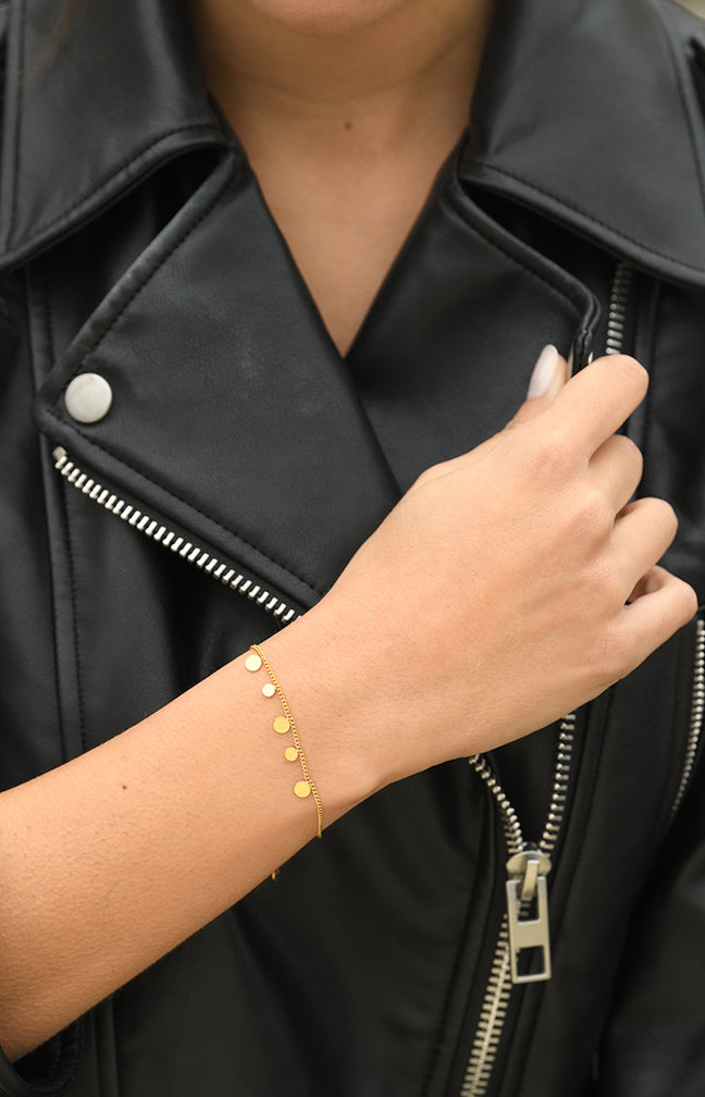 Bracelet Sabine - Acier inoxydable - Doré