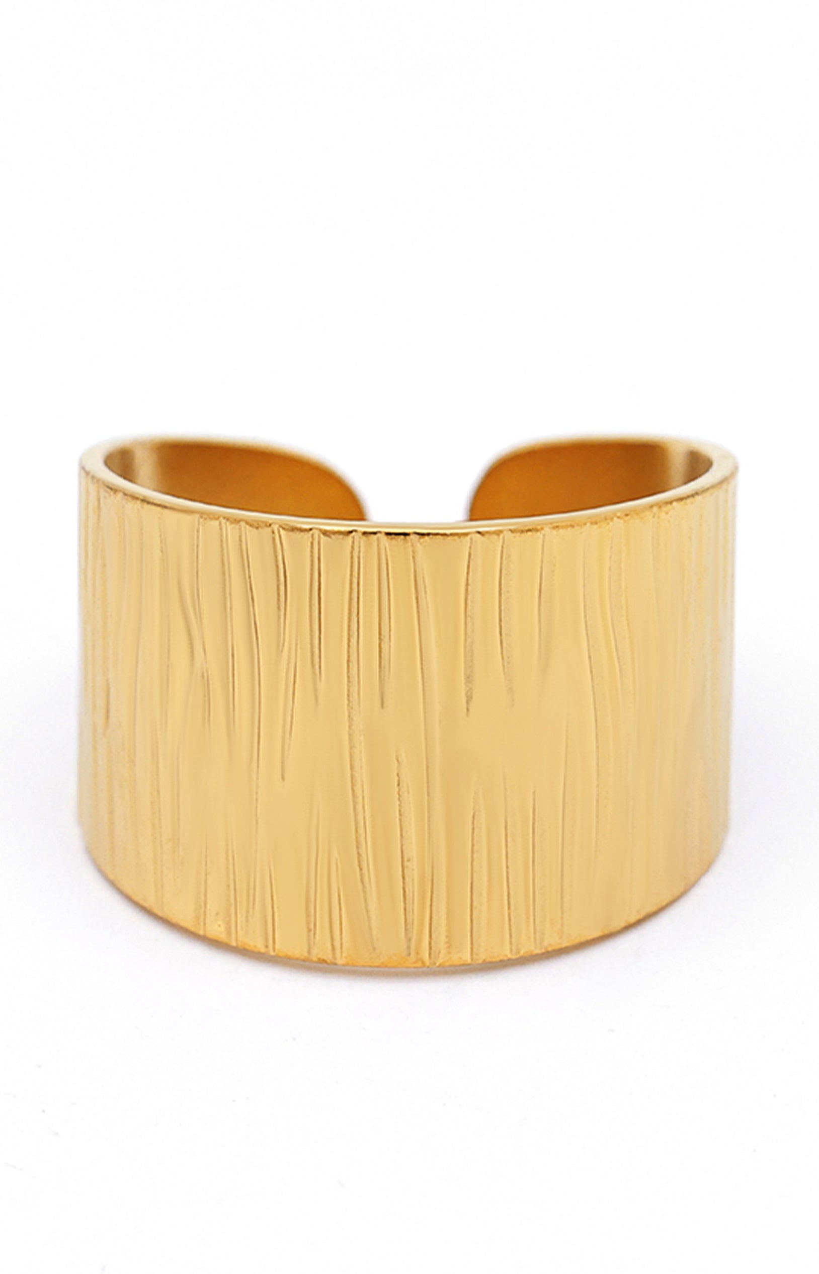 Bague ajustable Soraya - Acier inoxydable - Doré