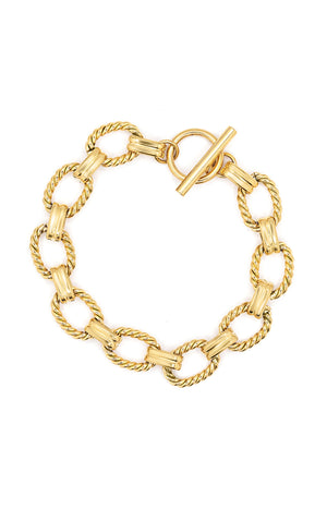 Bracelet Galatée - Acier inoxydable - Doré