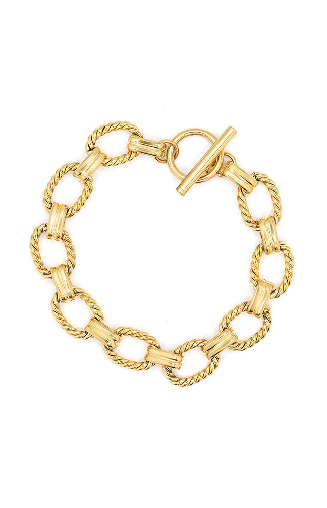 Bracelet Galatée - Acier inoxydable - Doré