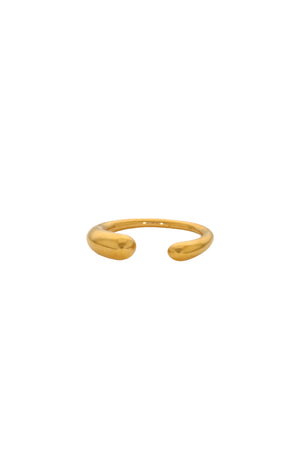 Bague Ajustable Hortense - Acier inoxydable - Doré
