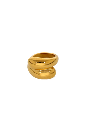 Bague Gloria - Acier inoxydable - Doré