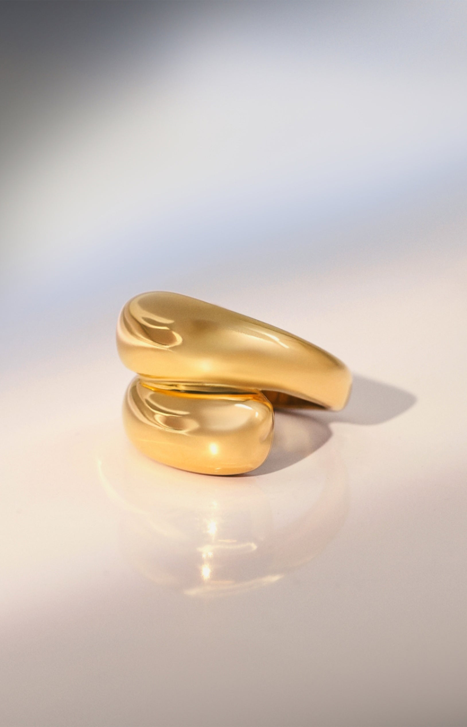 Bague Gloria - Acier inoxydable - Doré