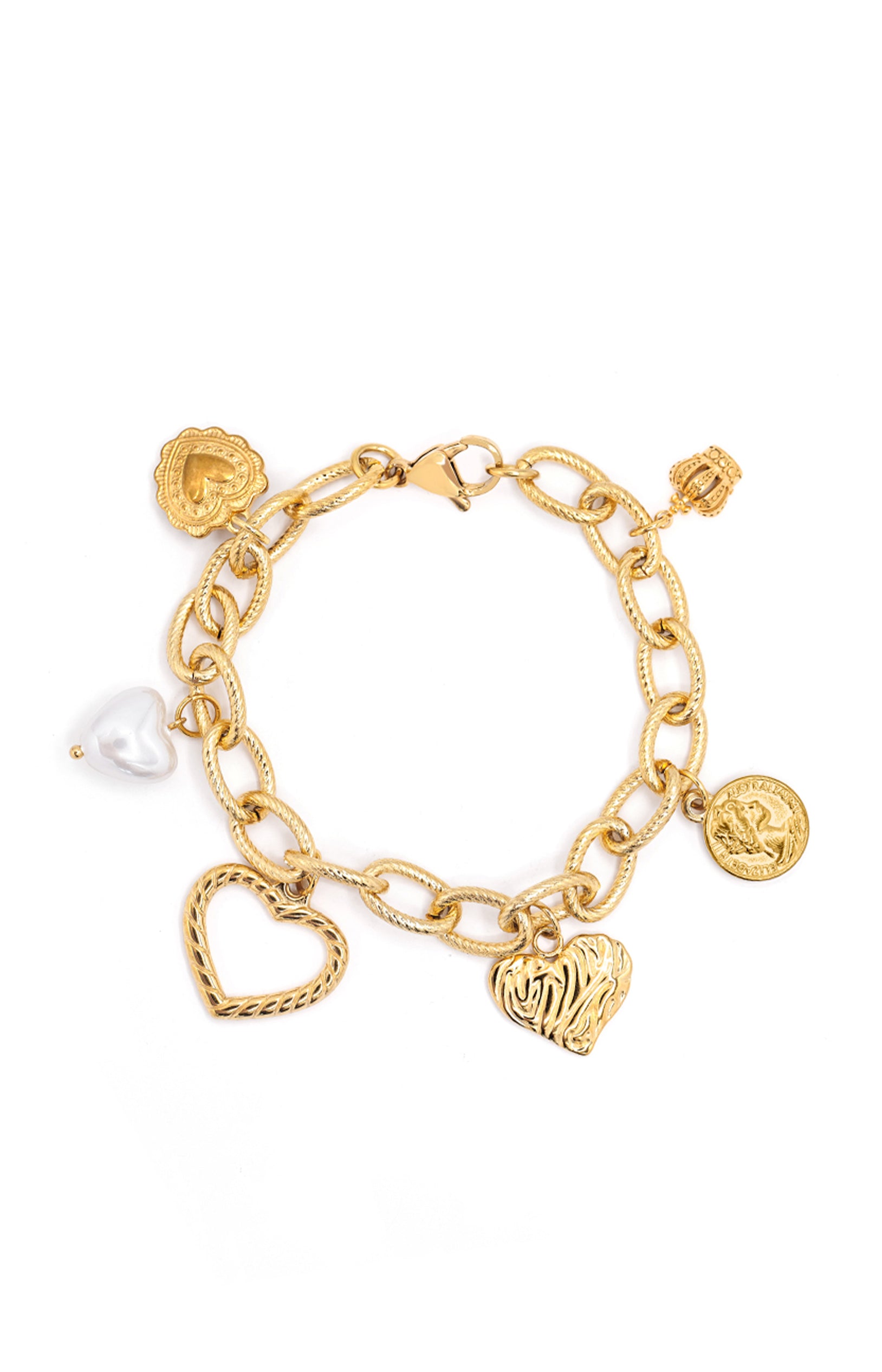 Bracelet Haby - Acier inoxydable - Doré