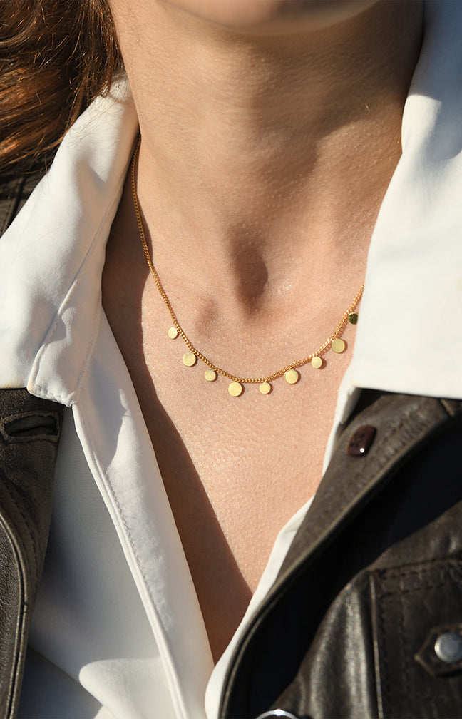 Collier Karine - Acier inoxydable - Doré