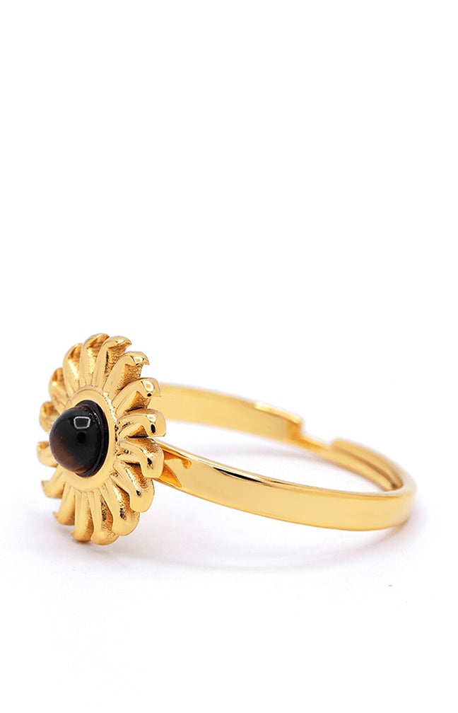 Bague ajustable Vera - Acier inoxydable - Doré
