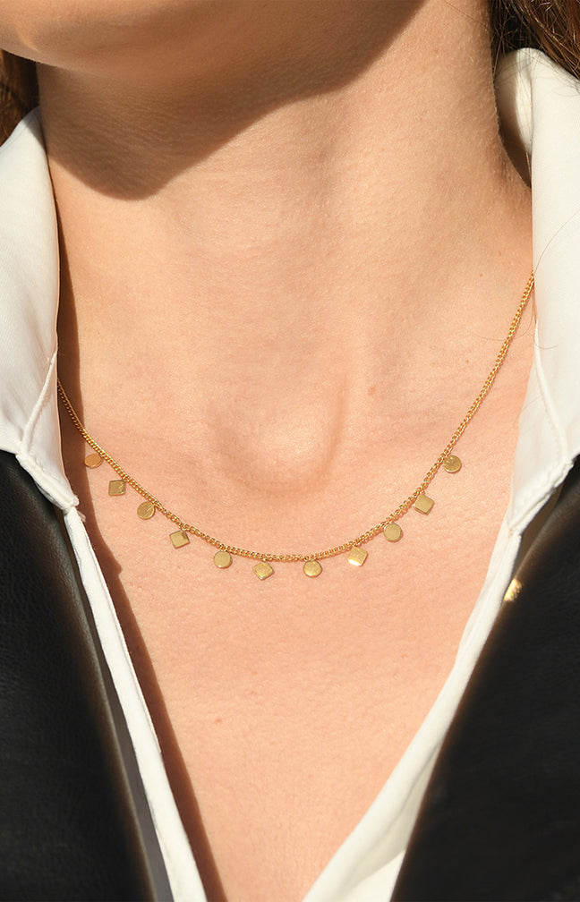 Collier Jessica - Acier inoxydable - Doré