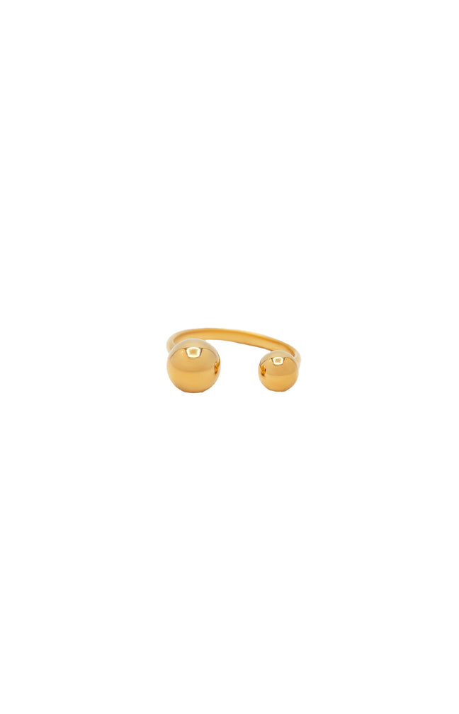 Bague Ajustable Isabella - Acier inoxydable - Doré