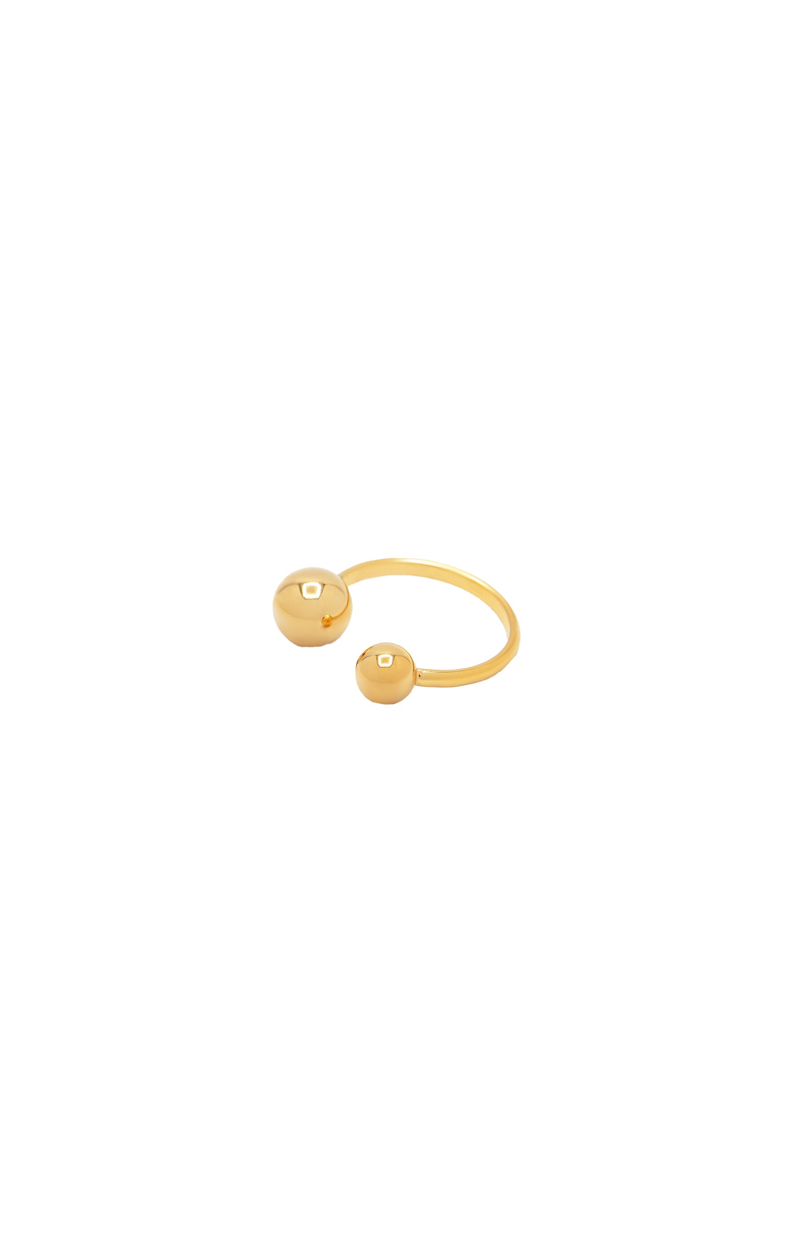 Bague Ajustable Isabella - Acier inoxydable - Doré