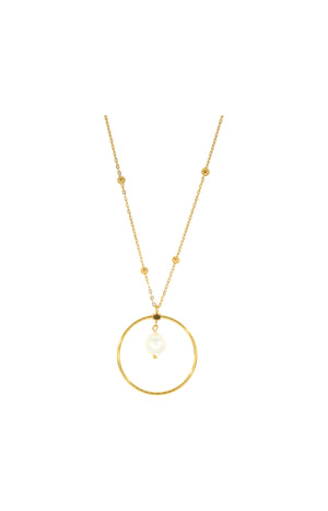 Collier Inès - Acier inoxydable - Doré