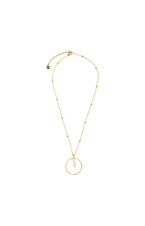 Collier Inès - Acier inoxydable - Doré