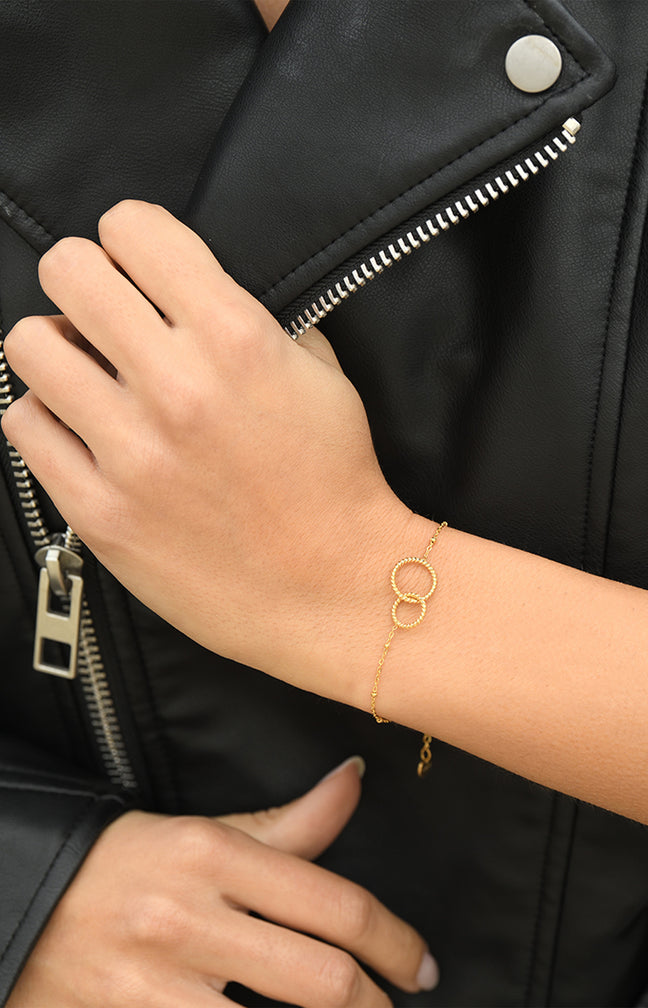 Bracelet Rina - Acier inoxydable - Doré