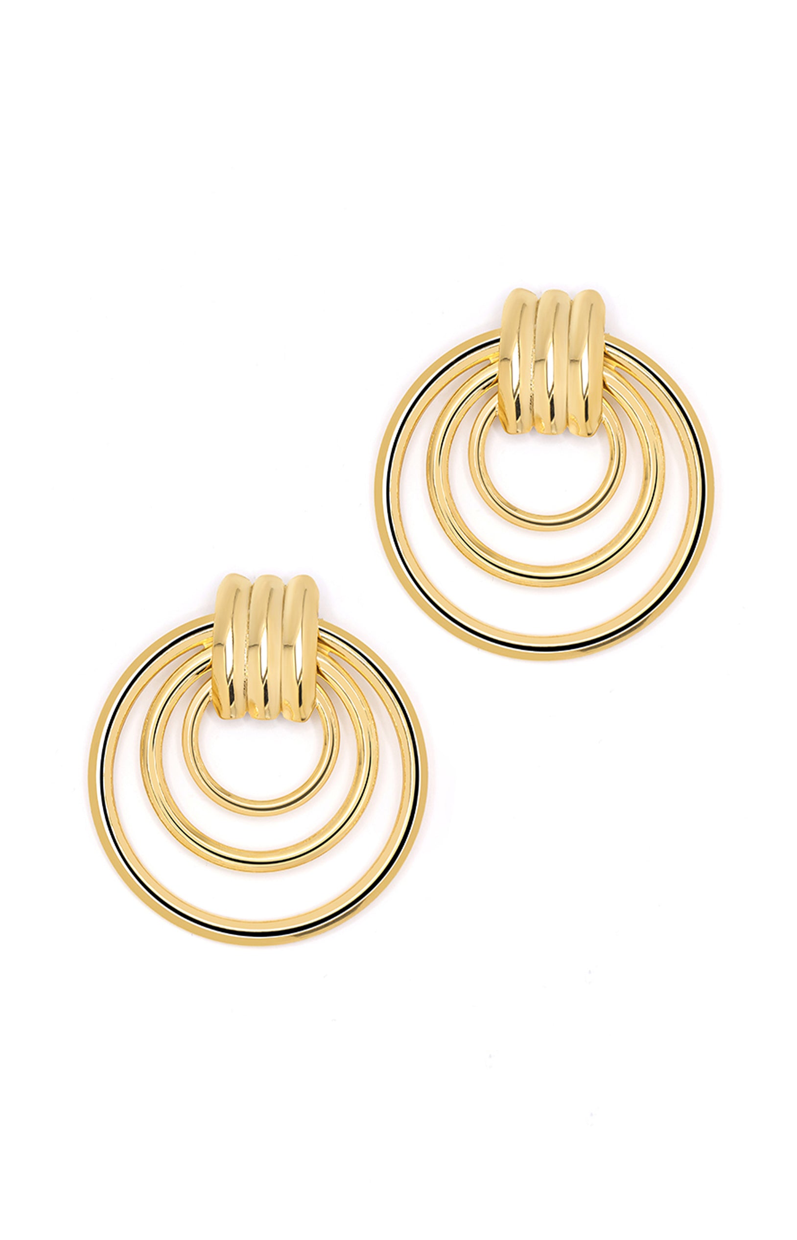Boucles d'oreilles Philoména - Acier inoxydable - Doré