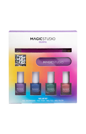 Kit nail art - Multicolore - 7 produits