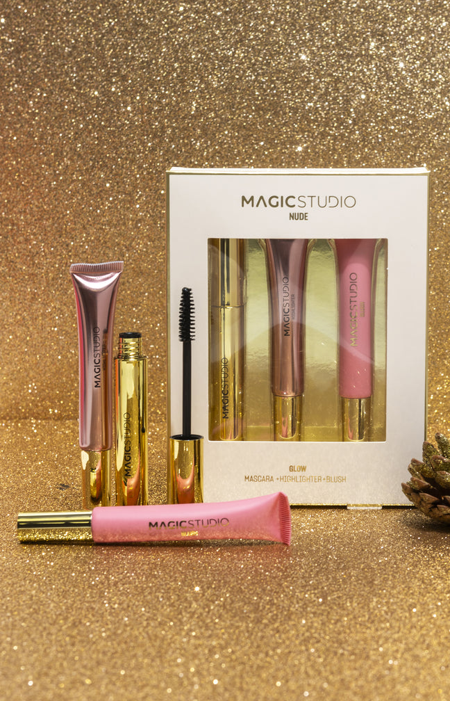 Coffret maquillage glowy - Teint & yeux - 3 produits