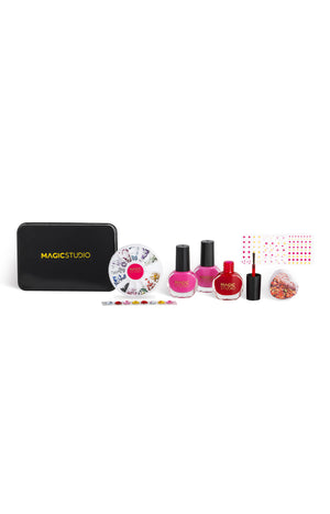 Coffret nail art complet - Vernis à ongles & accessoires - 8 produits