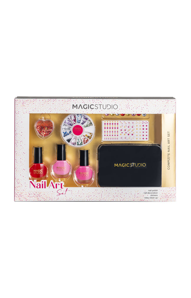 Coffret nail art complet - Vernis à ongles & accessoires - 8 produits