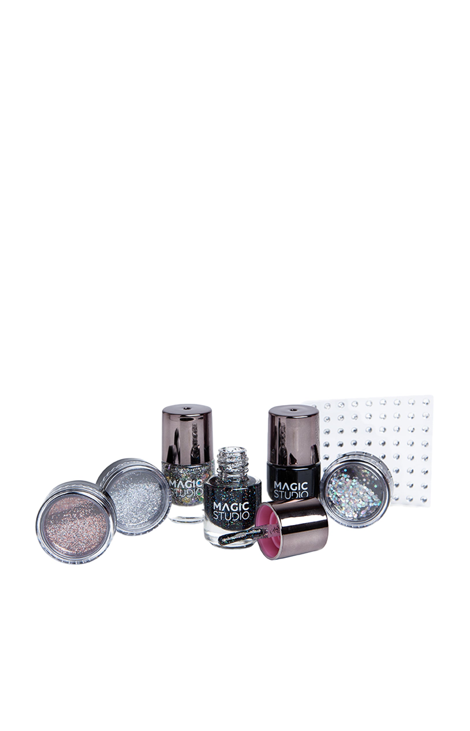 Kit nail art - Black Crystals - 7 produits