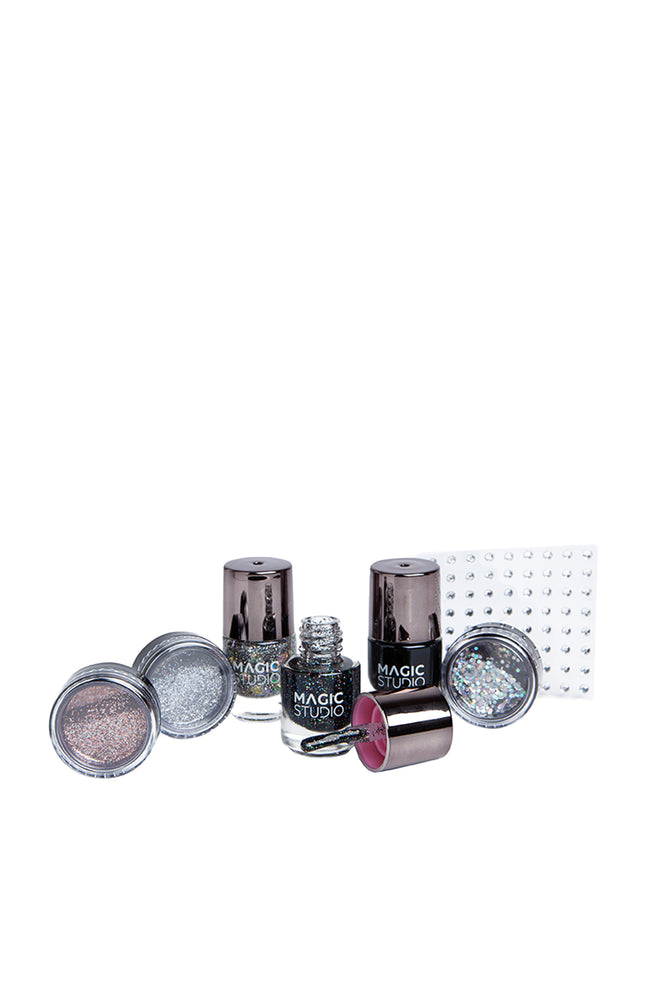 Kit nail art - Black Crystals - 7 produits