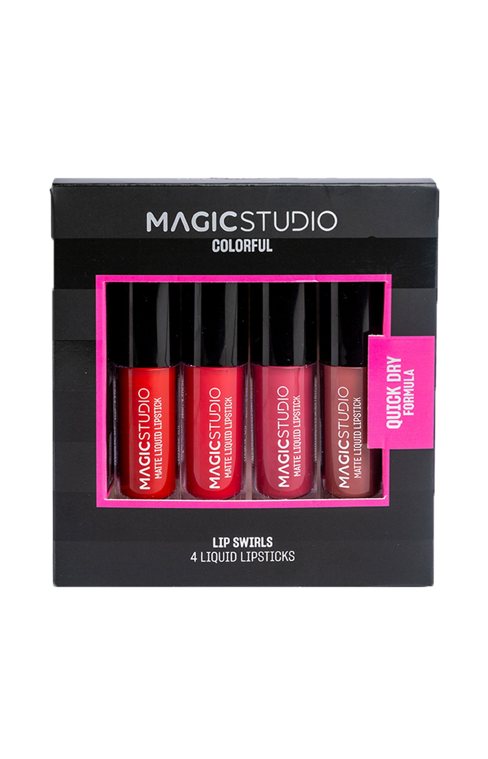 Coffret rouges à lèvres mat - Colorful - 4 unités
